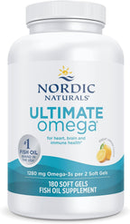 Nordic Naturals Ultimate Omega, sabor a limón, 180 geles suaves, 12...