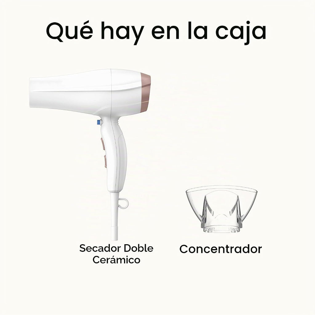 Conair Secador de pelo iónico de cerámica | La tecnología iónica de...