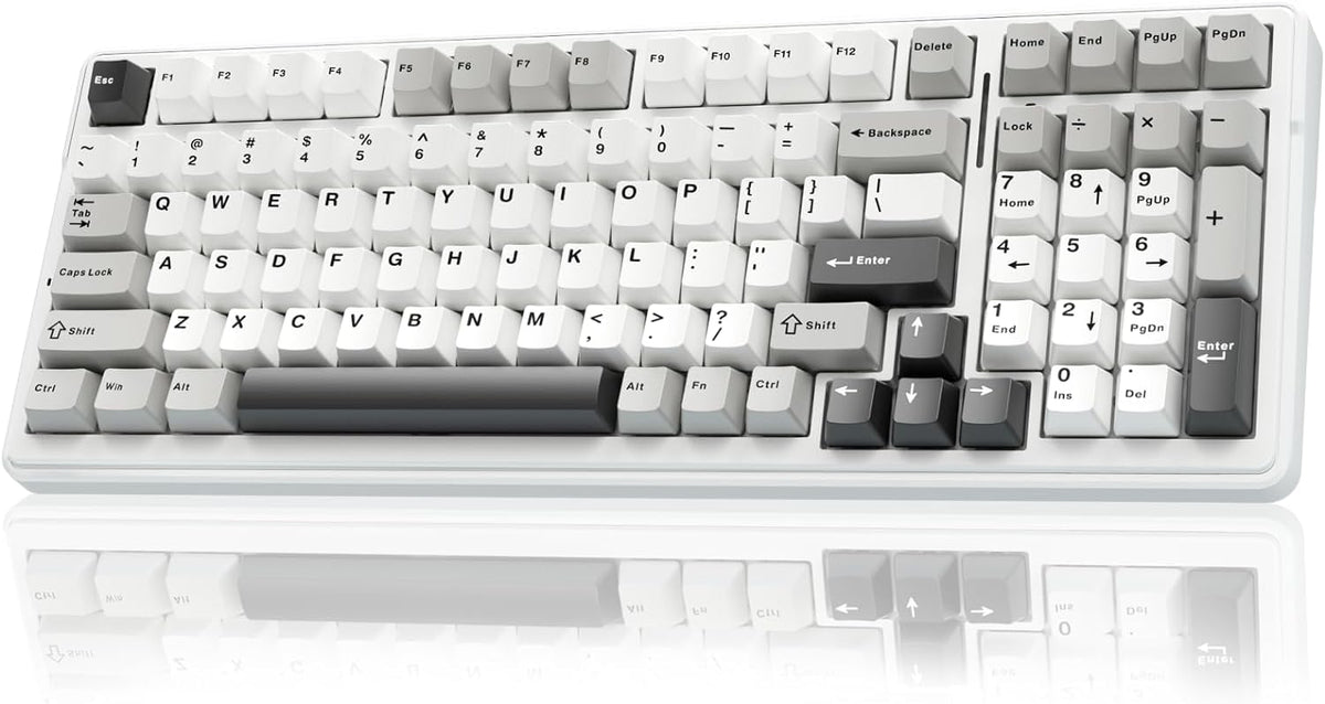 AULA Teclado mecánico inalámbrico F99, triple modo BT5.0\/2.4GHz\/U...