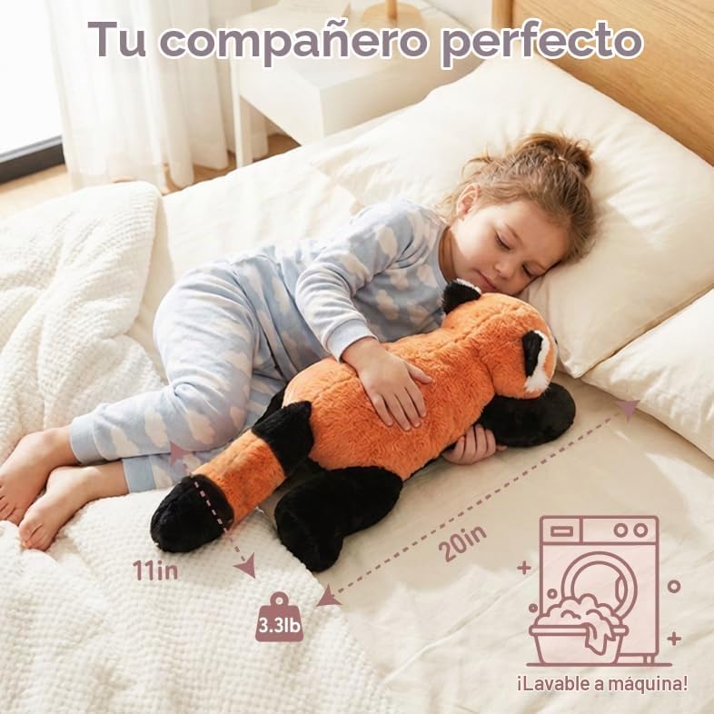 Niuniu Daddy - Animal de peluche con peso, 20 en 3.3 libras, Redpan...