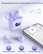 KTGEE Auriculares inalámbricos Bluetooth 5.3 Auriculares con auricu...
