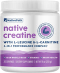 Monohidrato de creatina NativePath, sin sabor, 30 porciones | 5 g p...