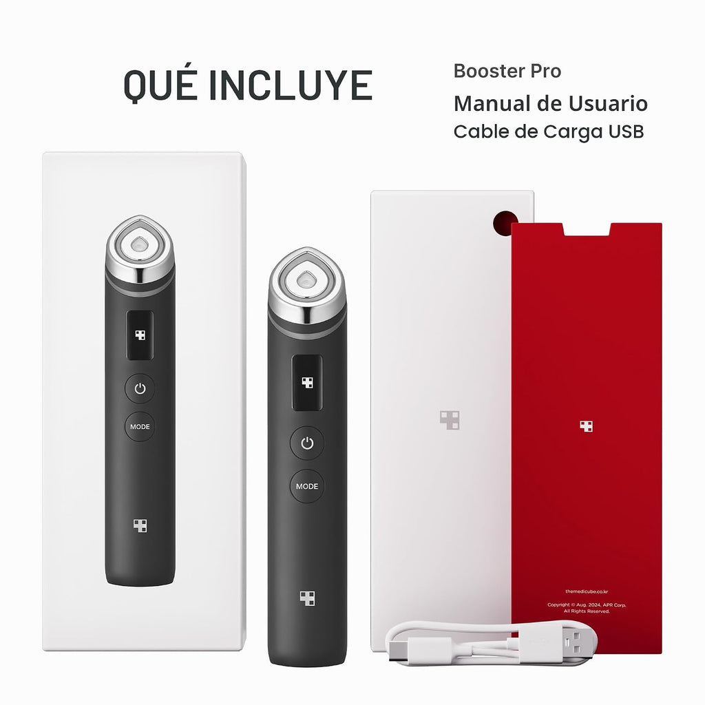 medicube Booster Pro - Masajeador de belleza con brillo de vidrio r...