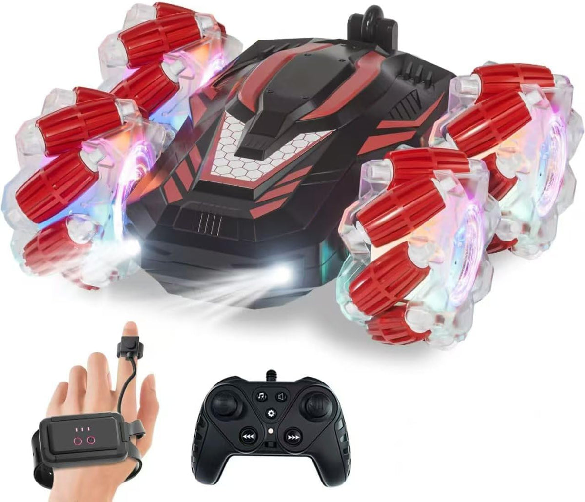 LOOZIX Auto de acrobacias RC con detección de gestos, auto a contro...