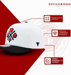 Ferreti Sombreros FT31 White 4 Cards Snapback Gorra de béisbol para...