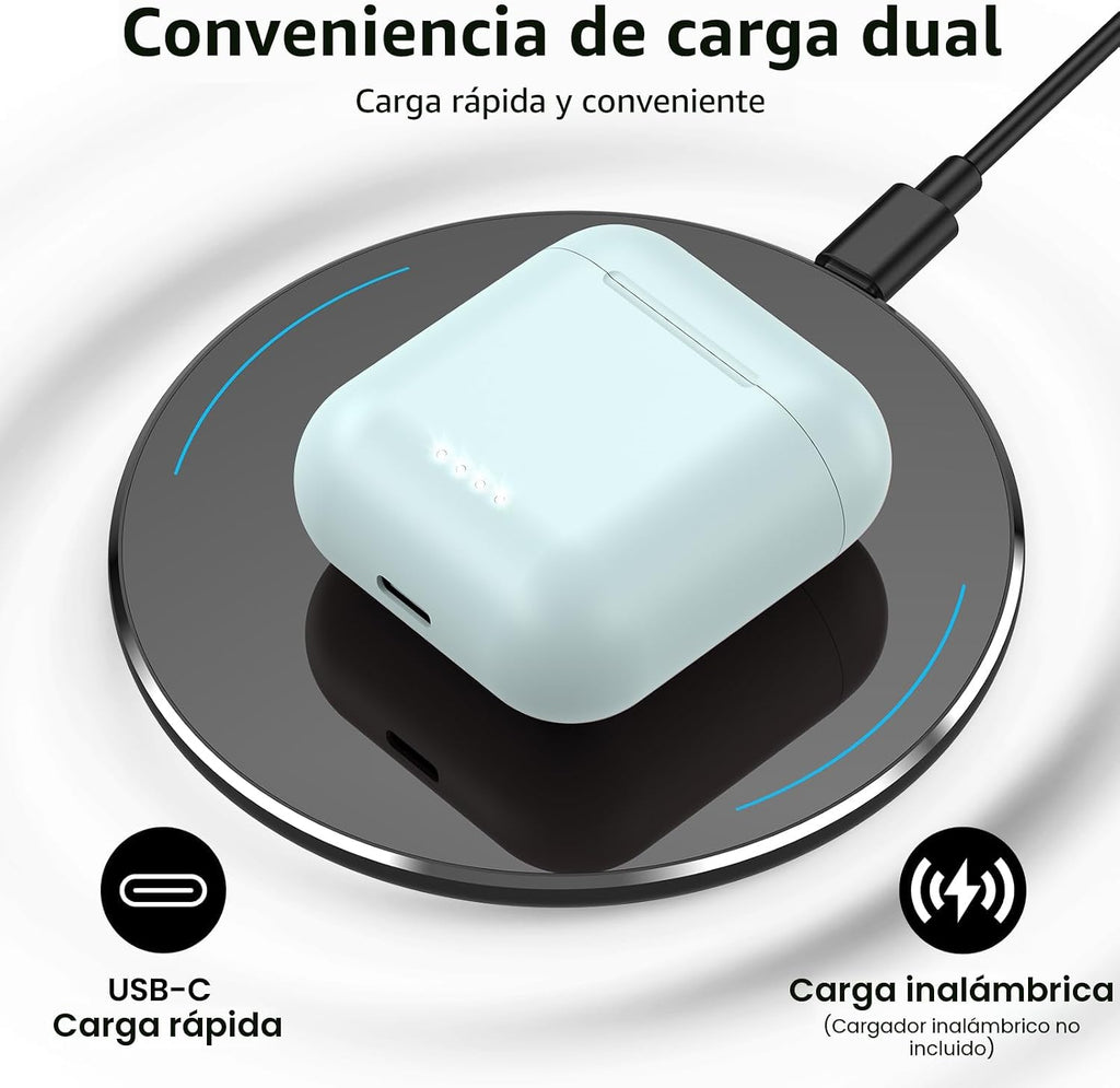 TOZO Auriculares inalámbricos T6 Bluetooth 5.3 con sonido estéreo e...