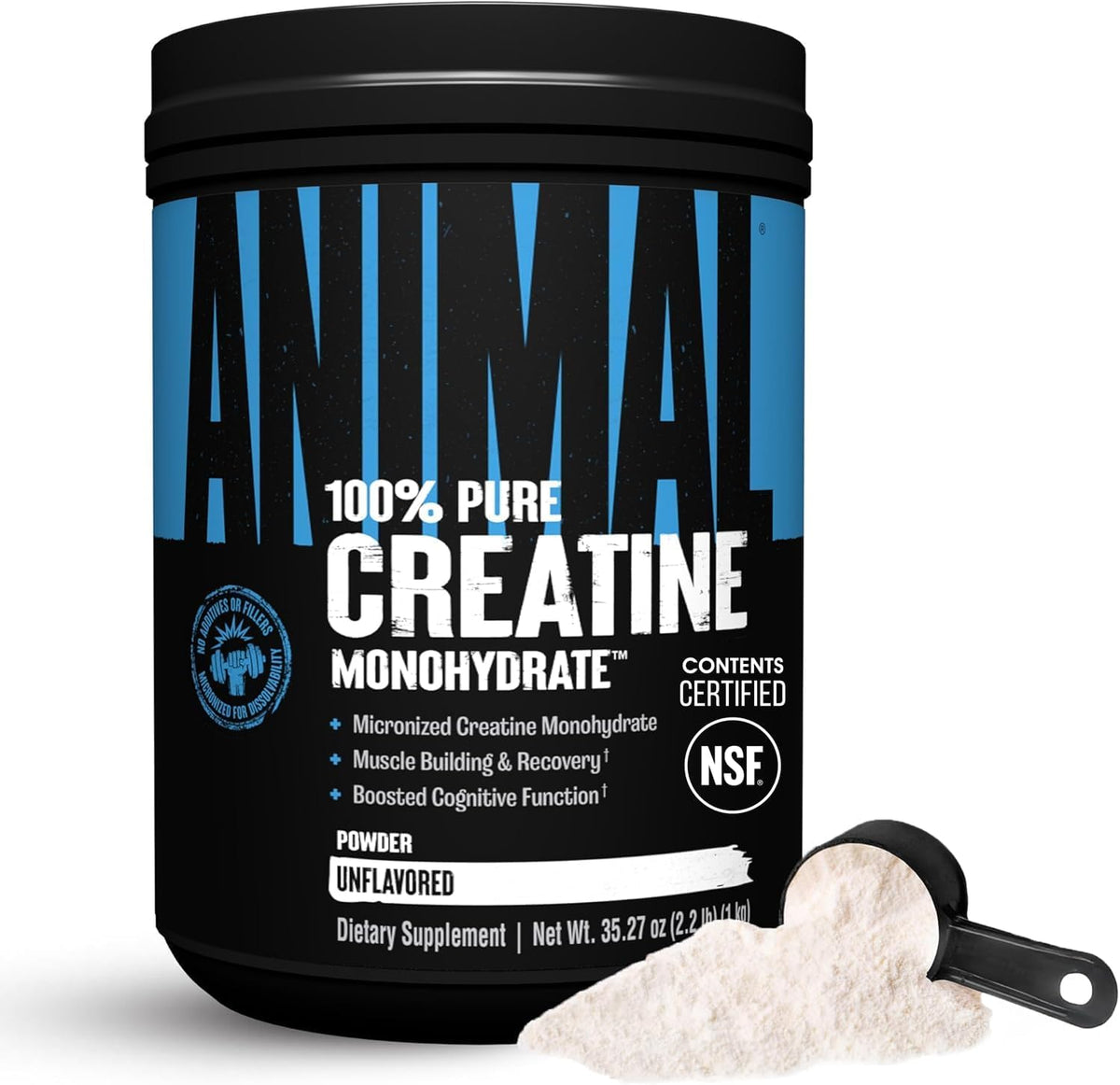 Animal Monohidrato de creatina en polvo, creatina micronizada para...