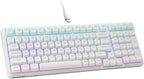 HUO JI E-Yooso Creamy Teclado mecánico con cable, retroiluminación...