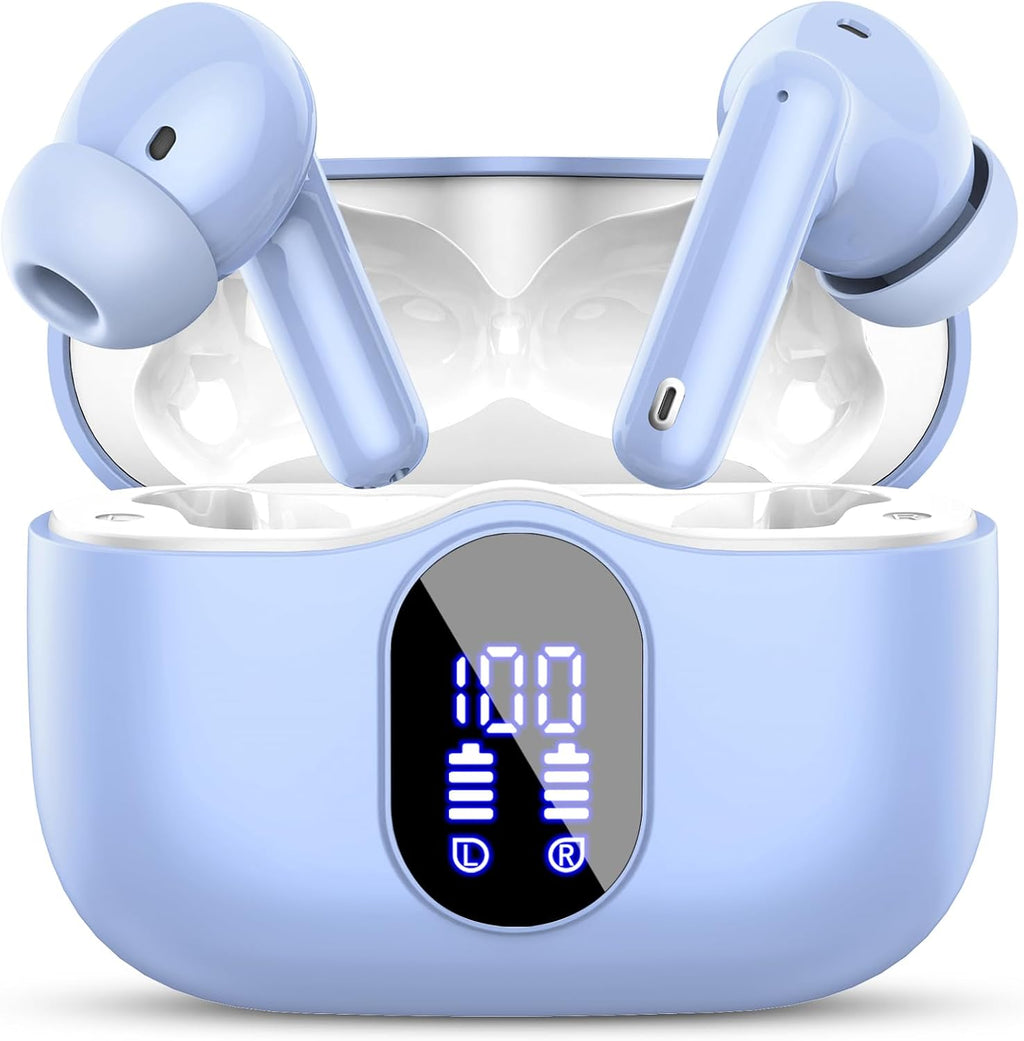 Auriculares inalámbricos, Bluetooth 5.4 Auriculares estéreo de bajo...