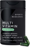 Sports Research® Multivitamínico con 23 micronutrientes esenciales,...