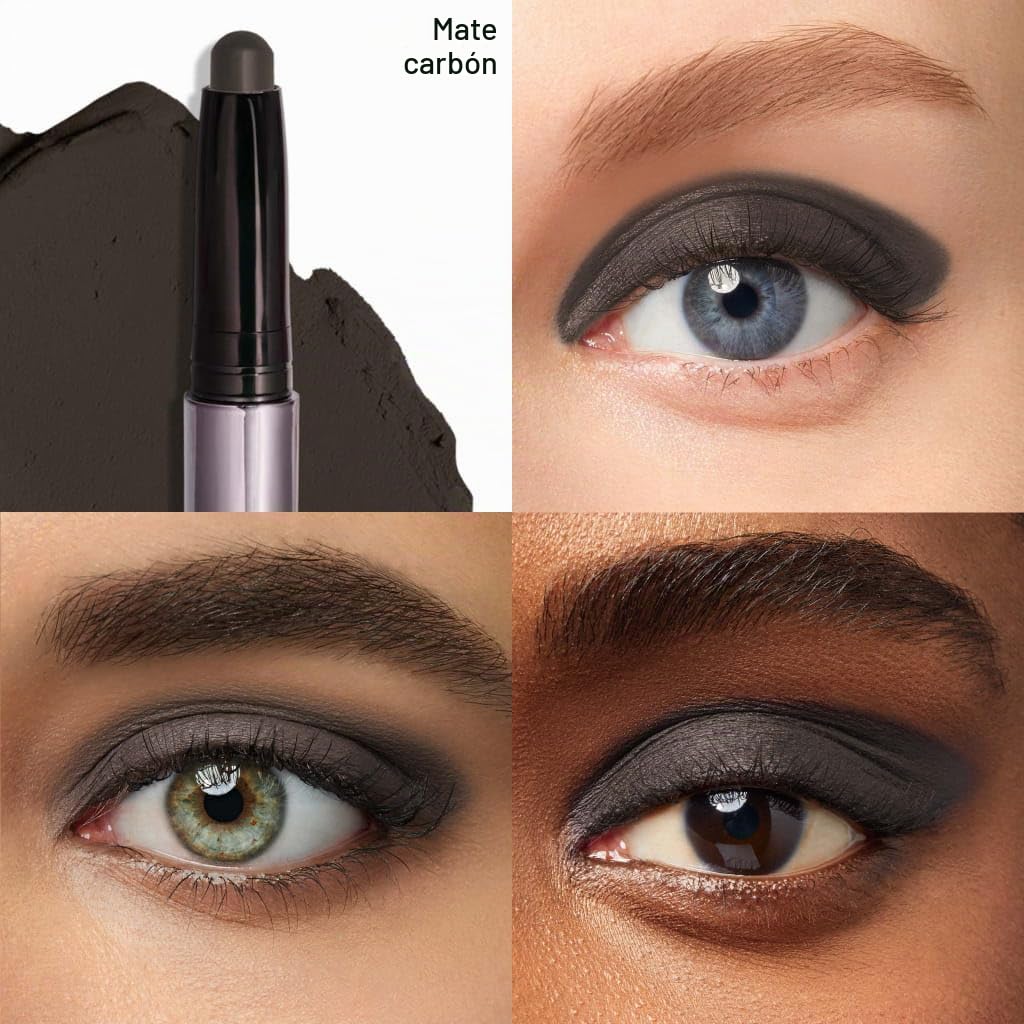 Julep 101 Sombra de ojos en barra de crema a polvo, color carbón mate