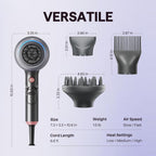 Wavytalk Secador de pelo iónico soplado con difusor para cabello ri...
