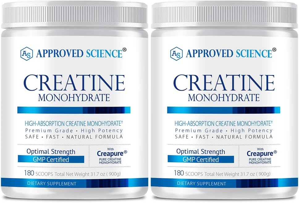 Approved Science Monohidrato de creatina en polvo \u2013 con BioPer...
