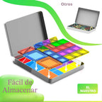 Mini azulejos magnéticos, juego de 78 piezas de azulejos magnéticos...