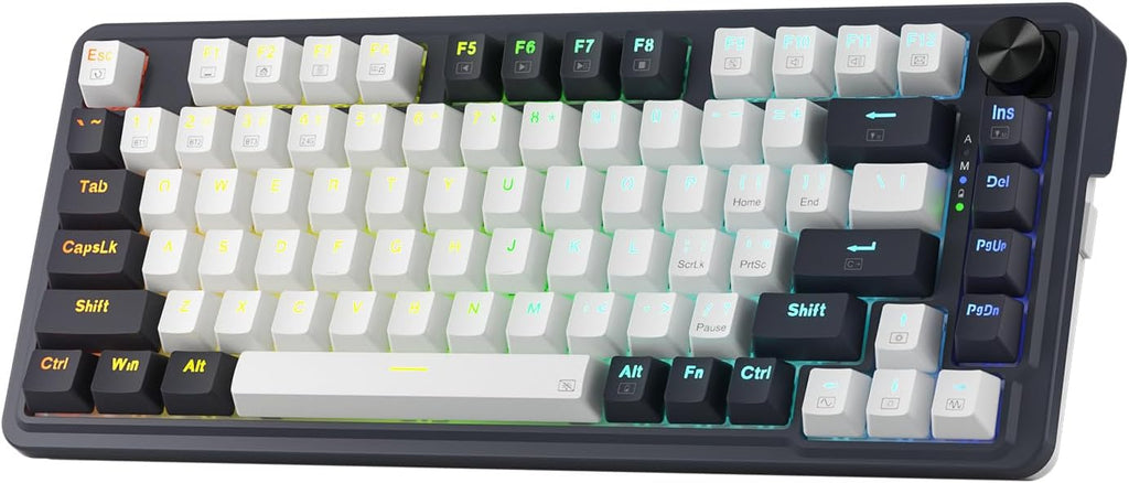 Redragon K673 PRO Teclado inalámbrico de 81 teclas RGB para juegos...