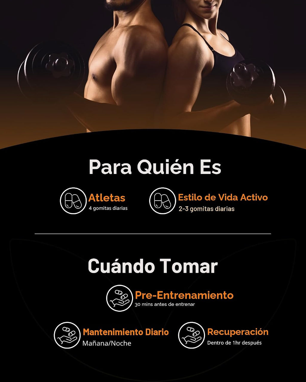 Inner Brightness Gomitas de monohidrato de creatina para hombres y...