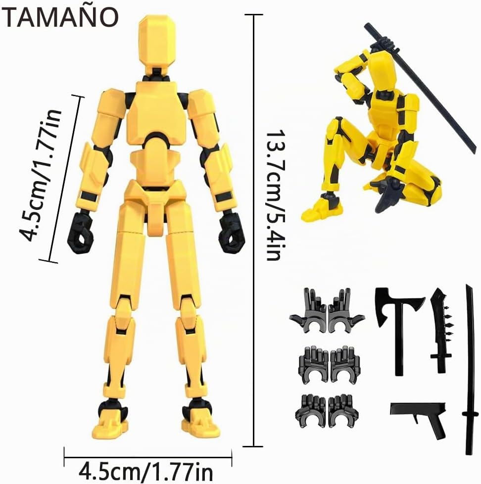 Dumwick Titan13 Figura de acción, Lucky Robot 13, figuras de acción...