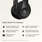 Beats Studio Pro con AppleCare+ para auriculares (2 años), color negro