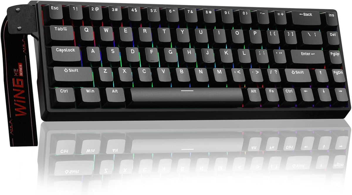 AULA WIN68 HE Teclado mecánico para juegos 60%, interruptor magnéti...