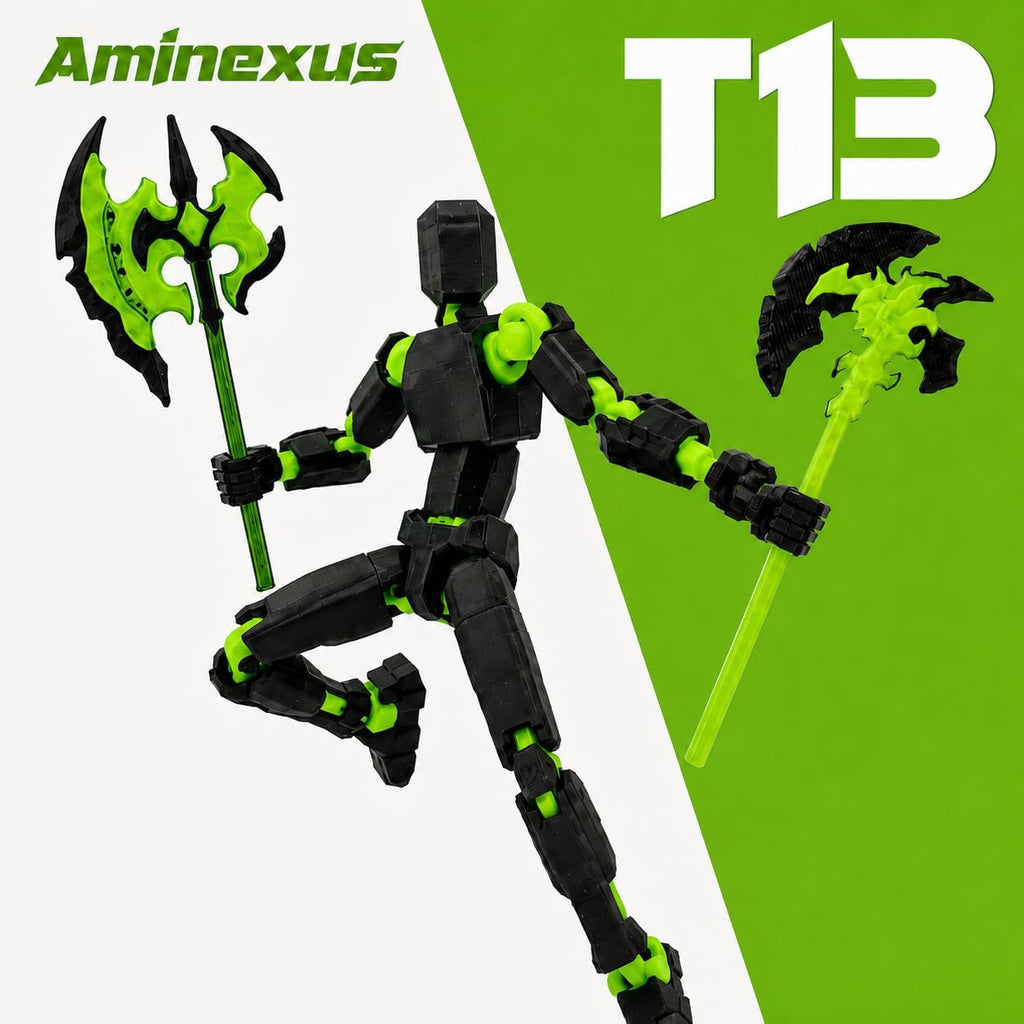 Aminexus T13 - Juego de figuras de acción montadas en 3D con múltip...