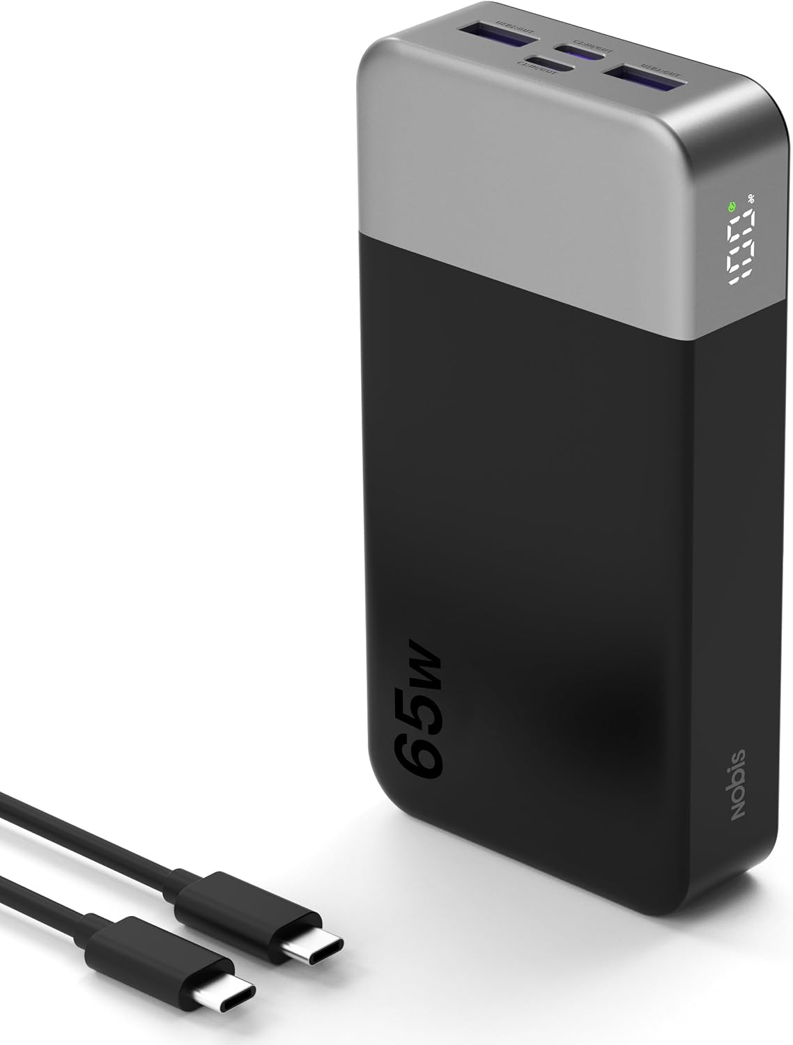 NOBIS Cargador portátil 20000mAh 65W Power Bank Carga rápida | Paqu...