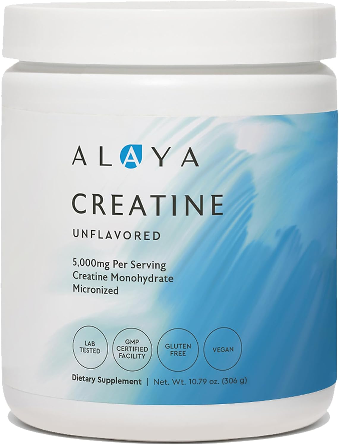 Alaya Naturals - Monohidrato de creatina micronizada en polvo, vega...