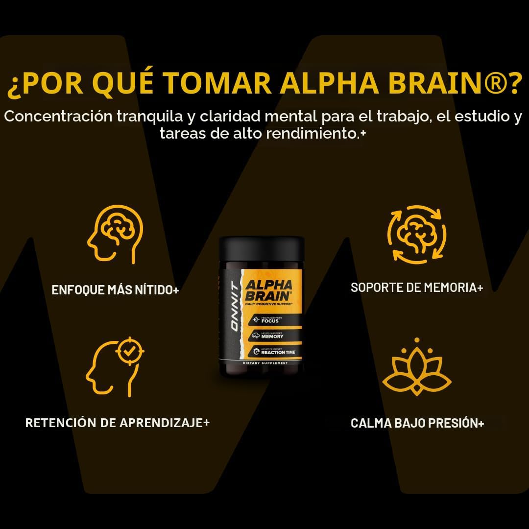 Onnit Alpha Brain (90 ct) \u2013 Más de 1 millón de botellas vendid...