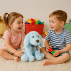 WEIGEDU Peluches de Peluche para Perros Cachorros Peludos, 11,8 Pul...