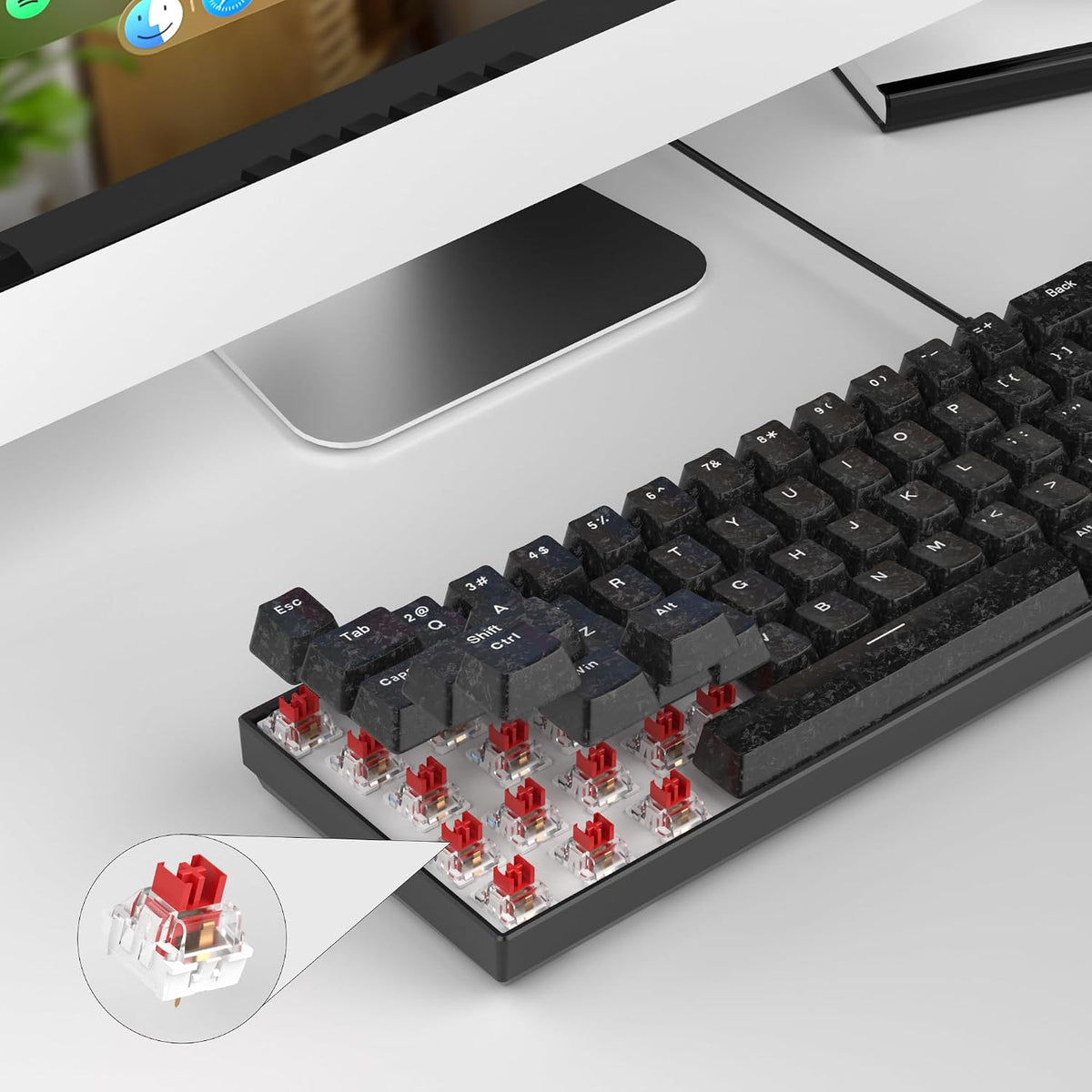 MageGee MK-Box Teclado mecánico portátil 60% para juegos, retroilum...