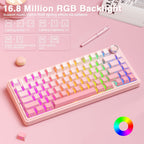 AULA Teclado mecánico inalámbrico F75 Pro, versión silenciosa, 75%...