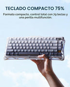 GravaStar Mercury K1 75% Teclado mecánico inalámbrico para juegos c...