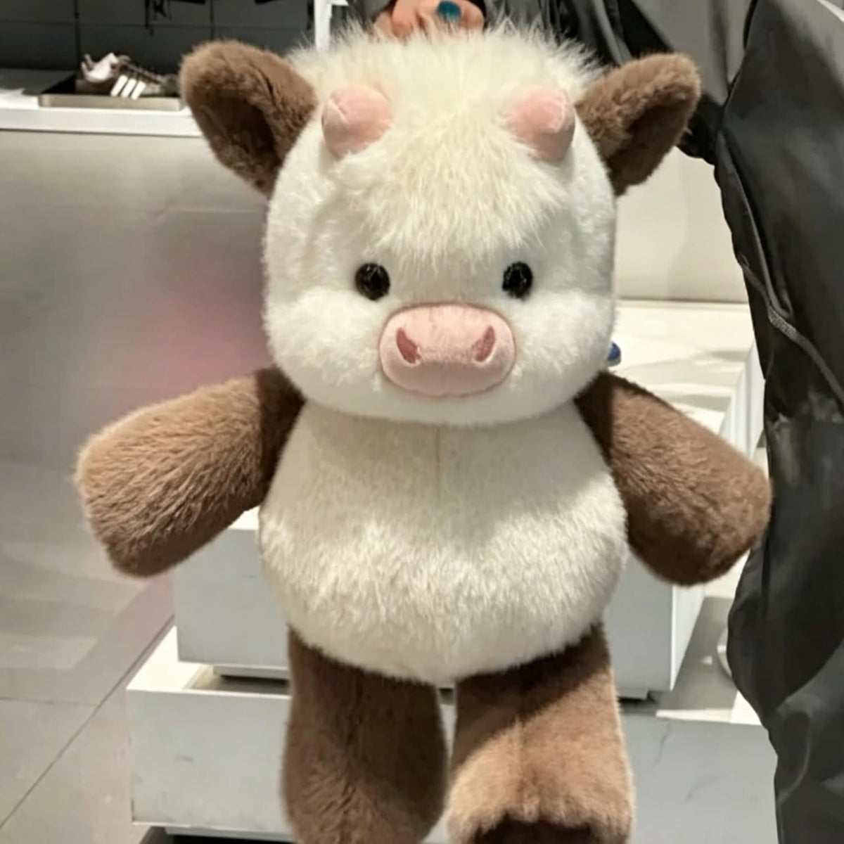 Peluche corriendo de vaca de las tierras altas, 16.5 pulgadas, ador...
