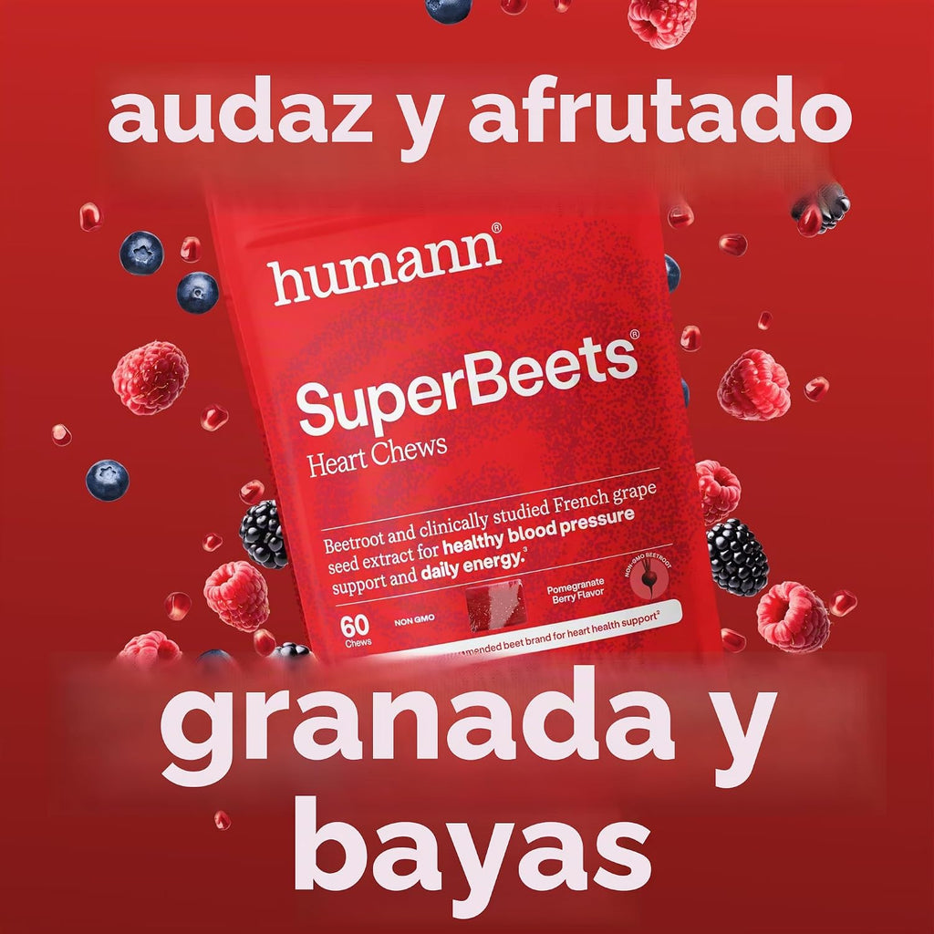 HumanN SuperBeets Gomitas para el Corazón, Apoyo al Óxido Nítrico y...