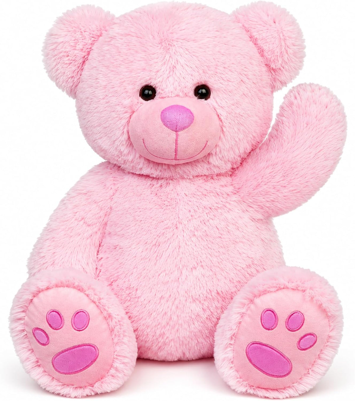 LotFancy Teddy Bear - Peluche de peluche suave de 20.0 in, color ro...