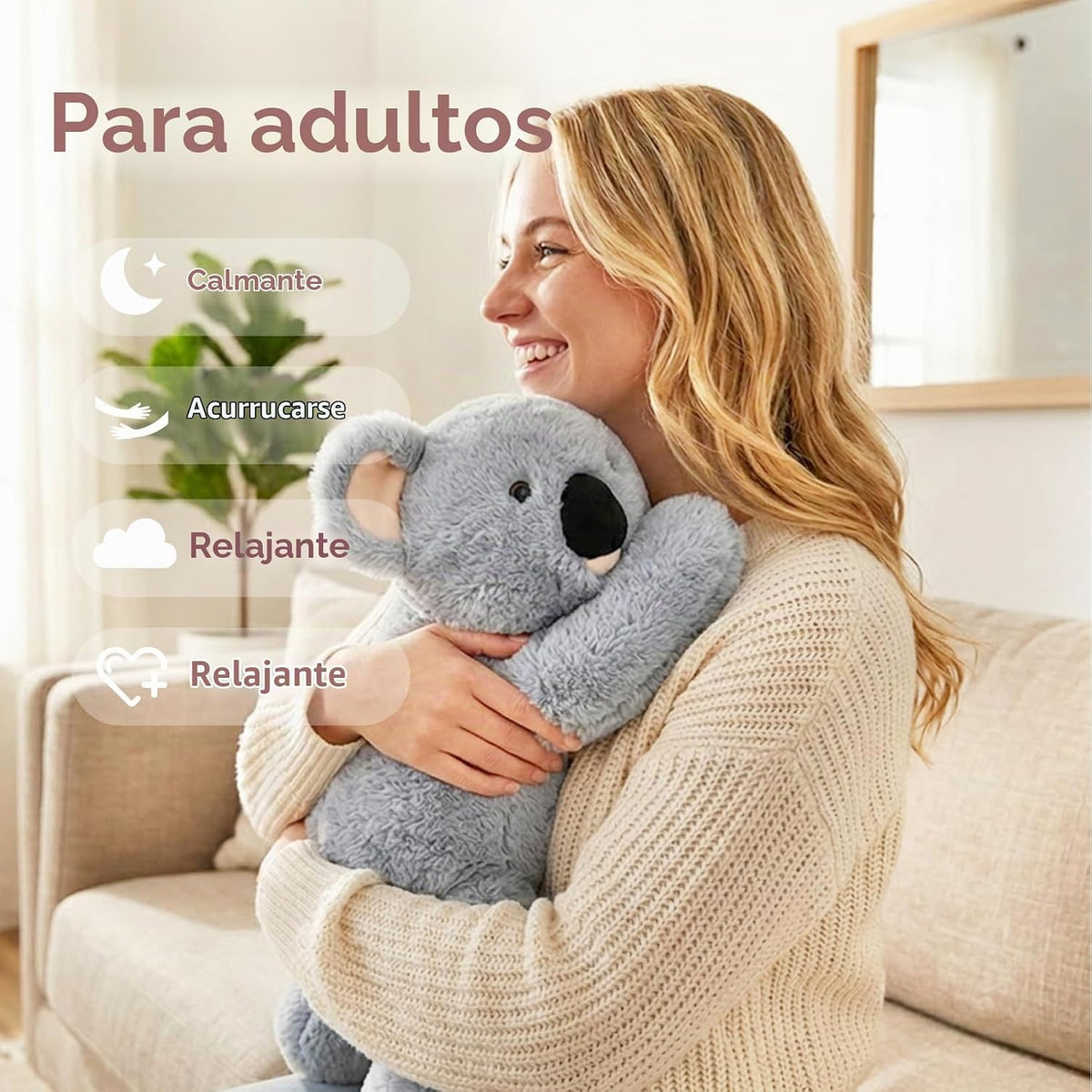 Niuniu Daddy - Juguete de peluche grande de koala de 20 pulgadas y...