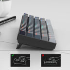 MageGee Teclado portátil 60% mecánico para juegos, retroiluminado R...