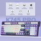 Redragon K745 PRO Teclado inalámbrico de 108 teclas RGB para juegos...