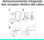 Logitech Ratón inalámbrico ambidiestro compacto M185 de 2,4 GHz - G...