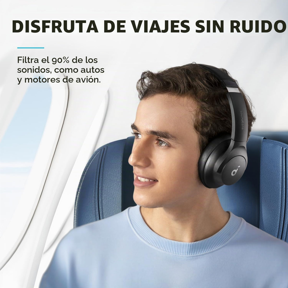 Auriculares Soundcore by Anker Q20i con funda protectora, negro, pa...