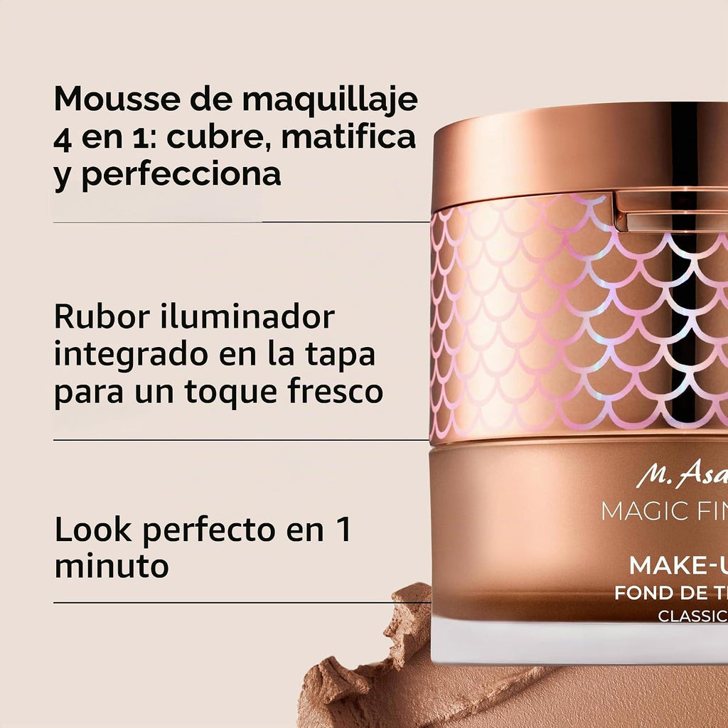M. Asam Magic Finish Maquillaje 2 en 1 Classic &amp; Glow Blush Sof...