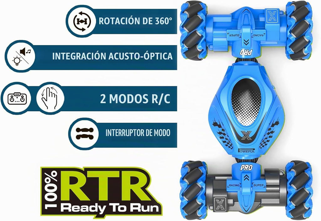 Fosgoit Auto RC con detección de gestos de acrobacias, juguetes par...