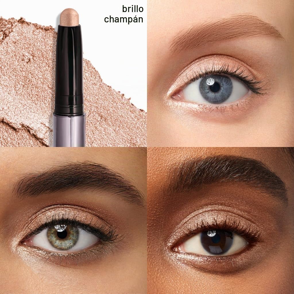 Julep 101 Sombra de ojos en barra de crema a polvo, champán brillante