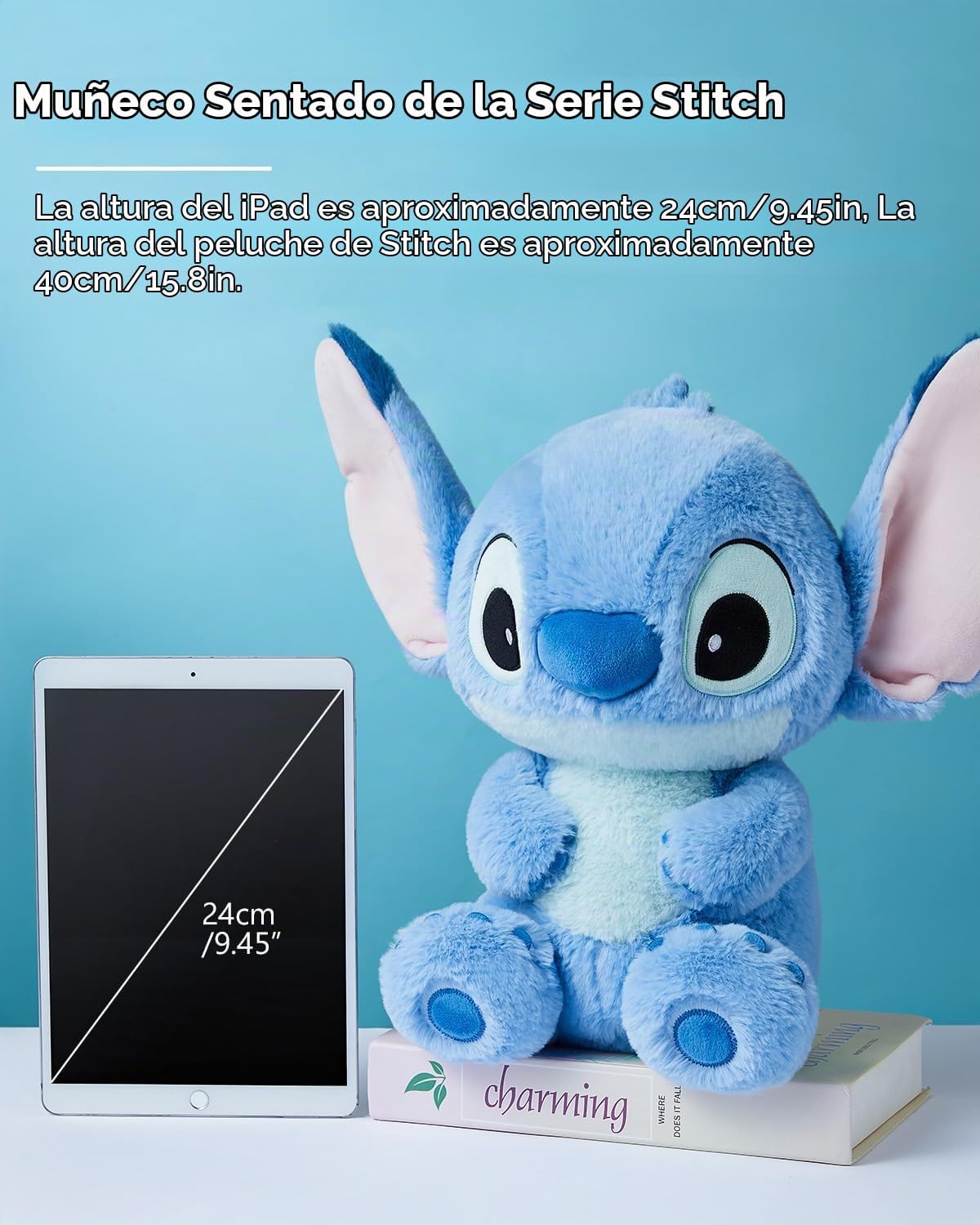 MINISO Disney - Juguetes de peluche de puntada de 15.8 pulgadas, li...