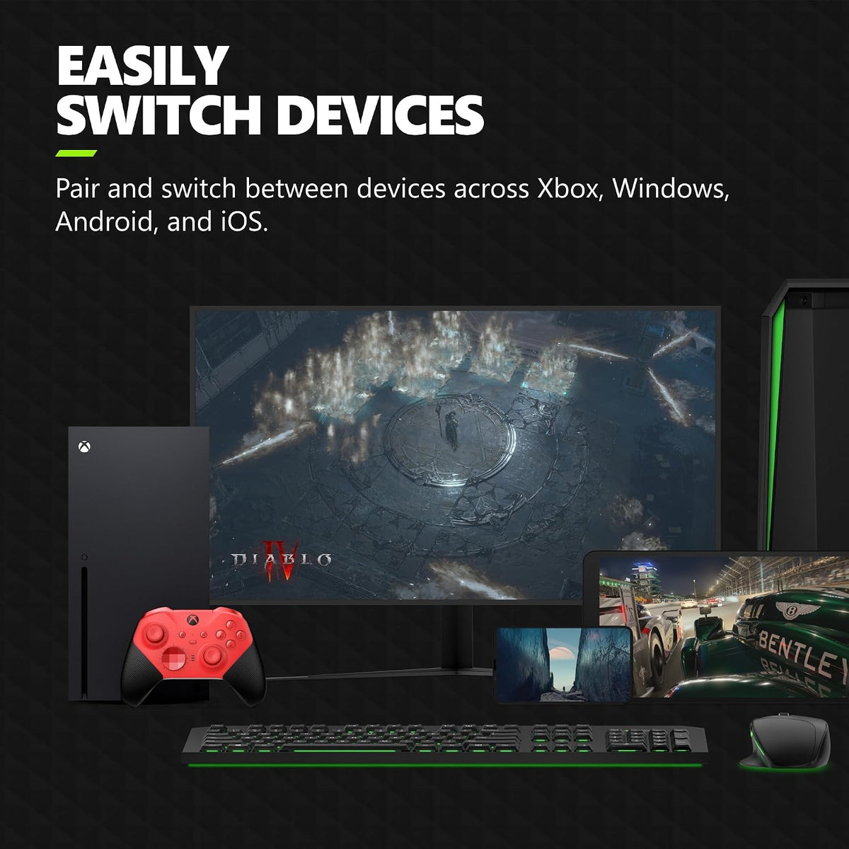 Controlador de juegos inalámbrico Xbox Elite Series 2 Core \u2013 R...