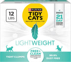 Purina Tidy Cats - Arena para gatos ligera, libre y limpia, sin per...