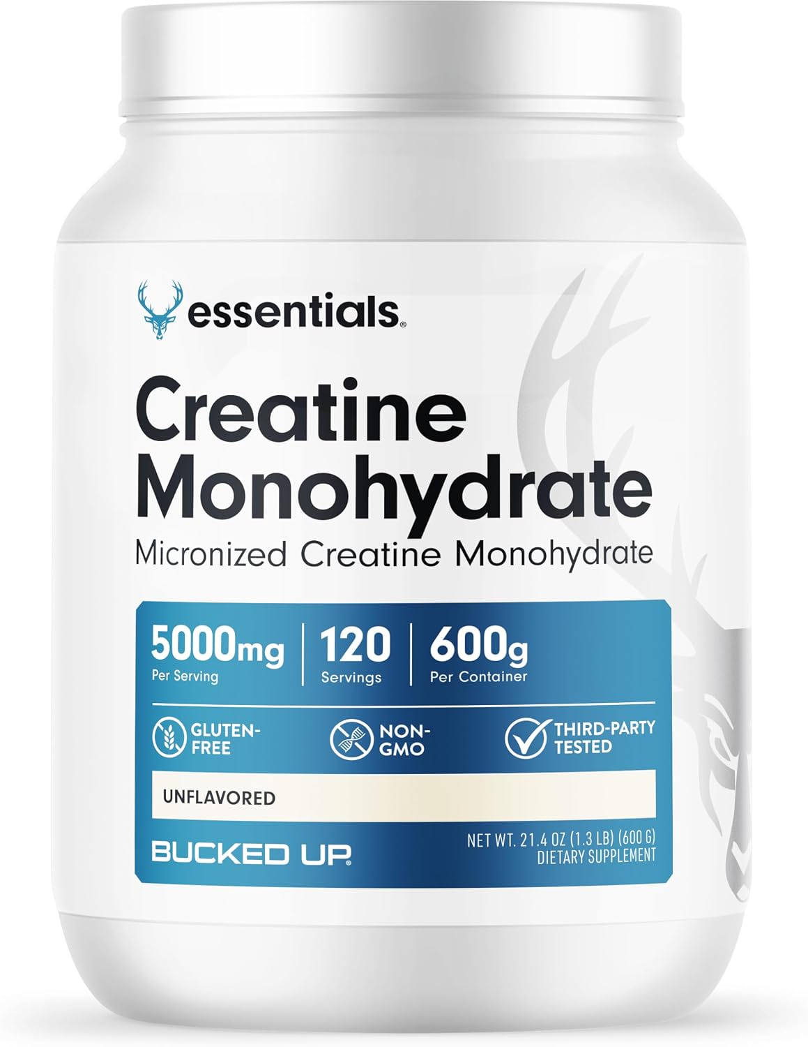 Bucked Up - Monohidrato de creatina micronizada pura para mujeres y...