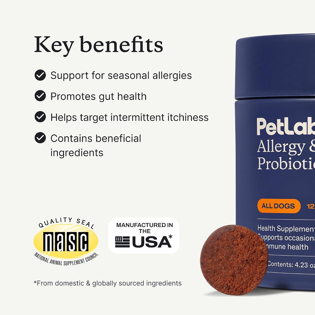 PetLab Co. - Masticables probióticos para alergias e inmunes, paque...