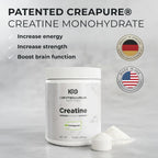 Creapure® creatina monohidrato polvo sin sabor 10.58 oz | Suplement...