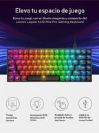Lenovo Legion K510 Mini Pro - Teclado mecánico con cable para juego...