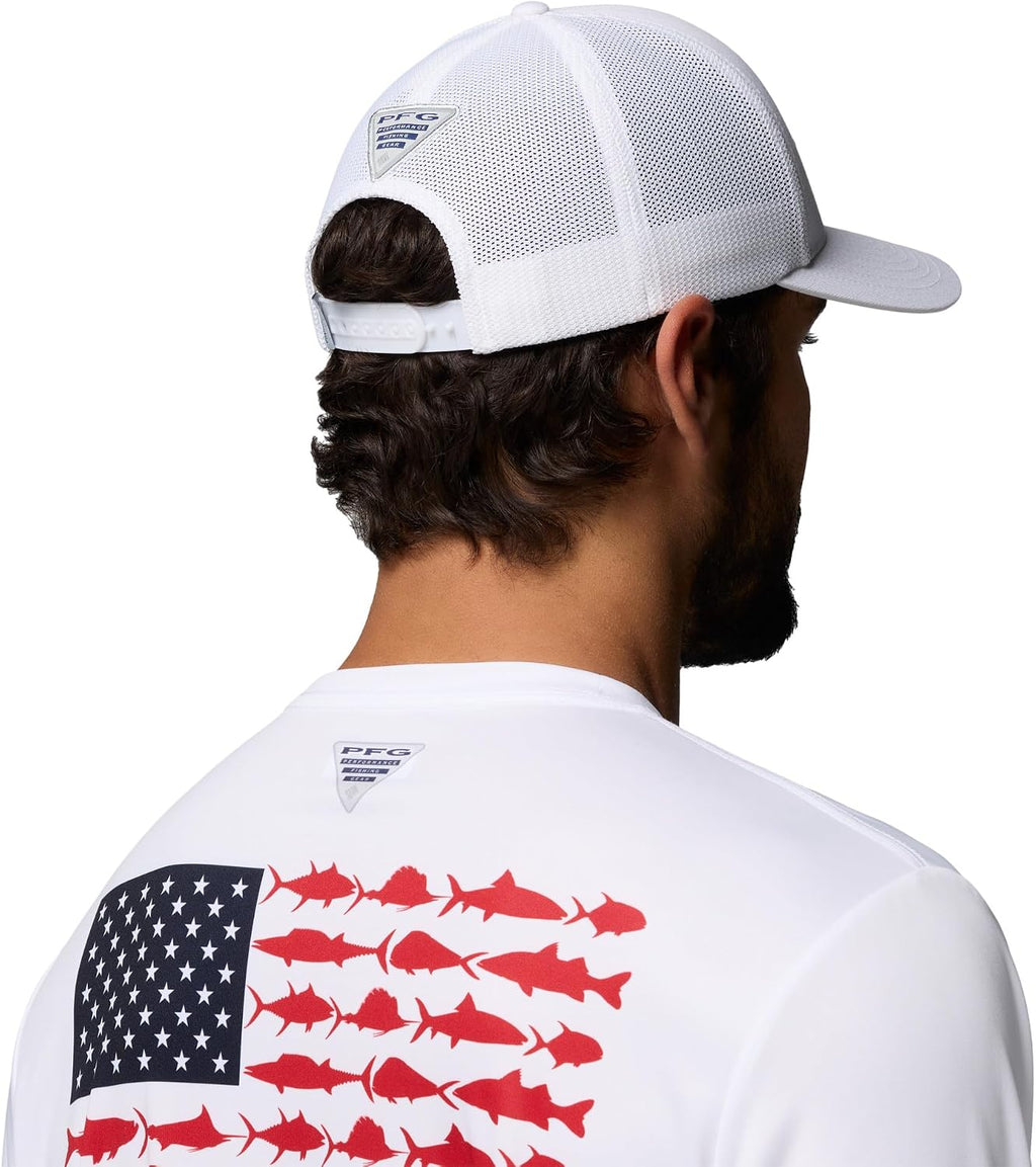 Columbia Malla PFG unisex para adultos con cierre elástico 3D